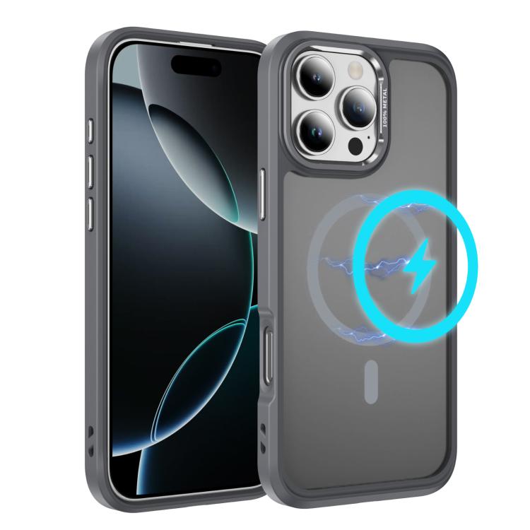 For iPhone 16 Pro Hardware Lens Protection MagSafe Magnetic PC Hybrid TPU Phone Case(Grey)
For iPhone 16 Pro Hardware Lens Protection MagSafe Magnetic PC Hybrid TPU Phone Case(Grey)