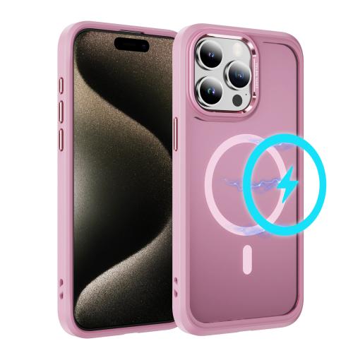 For iPhone 15 Pro Max Hardware Lens Protection MagSafe Magnetic PC Hybrid TPU Phone Case(Pink)
For iPhone 15 Pro Max Hardware Lens Protection MagSafe Magnetic PC Hybrid TPU Phone Case(Pink)