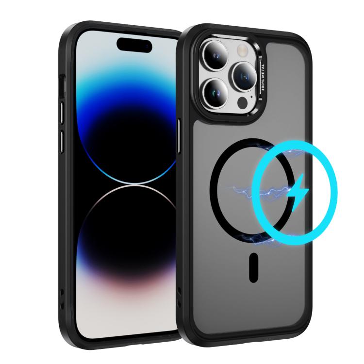 For iPhone 14 Pro Hardware Lens Protection MagSafe Magnetic PC Hybrid TPU Phone Case(Black)
For iPhone 14 Pro Hardware Lens Protection MagSafe Magnetic PC Hybrid TPU Phone Case(Black)