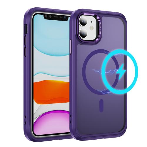 For iPhone 11 Hardware Lens Protection MagSafe Magnetic PC Hybrid TPU Phone Case(Purple)
For iPhone 11 Hardware Lens Protection MagSafe Magnetic PC Hybrid TPU Phone Case(Purple)