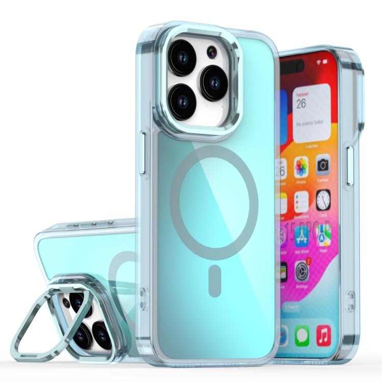 For iPhone 15 Pro Plating Gradient Discolor MagSafe Phone Case with Holder(Blue)
For iPhone 15 Pro Plating Gradient Discolor MagSafe Phone Case with Holder(Blue)