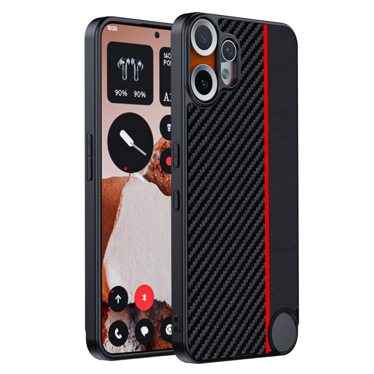 For Nothing CMF Phone 2 Pro Ultra-thin Carbon Fiber Texture Printing Phone Case(Black Red)
For Nothing CMF Phone 2 Pro Ultra-thin Carbon Fiber Texture Printing Phone Case(Black Red)
