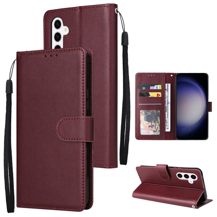 For Samsung Galaxy S26 5G 3-Card Slots Multifunctional Leather Phone Case(Wine Red)
For Samsung Galaxy S26 5G 3-Card Slots Multifunctional Leather Phone Case(Wine Red)