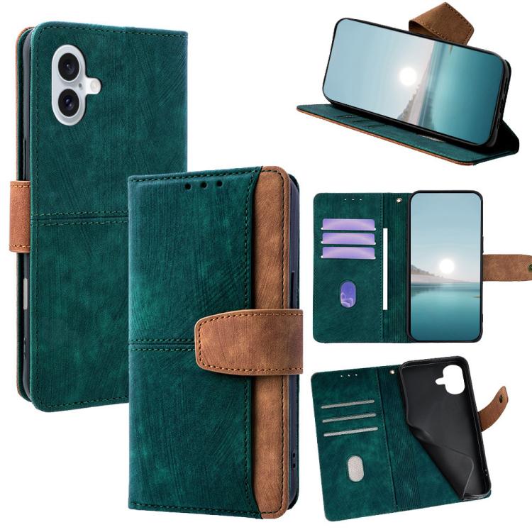 For iPhone 16 Color Stitching Skin Feel Leather RFID Blocking Phone Case(Green)
For iPhone 16 Color Stitching Skin Feel Leather RFID Blocking Phone Case(Green)