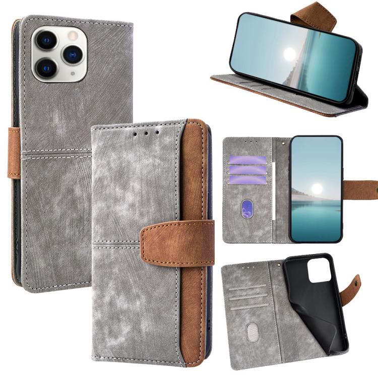 For iPhone 11 Pro Color Stitching Skin Feel Leather RFID Blocking Phone Case(Grey)
For iPhone 11 Pro Color Stitching Skin Feel Leather RFID Blocking Phone Case(Grey)
