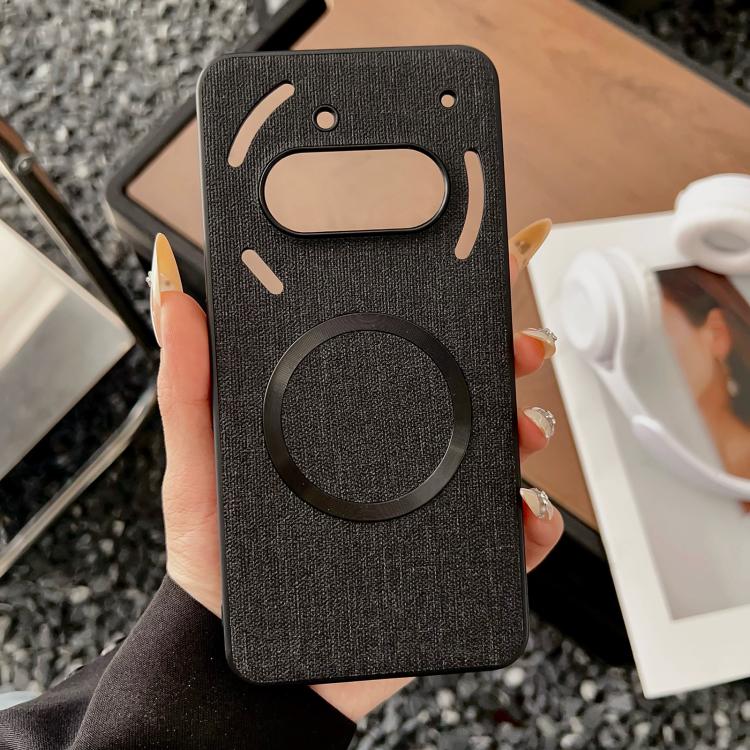 For Nothing Phone 3a Pro Magsafe Magnetic Ring Cloth Texture Phone Case(Black)
For Nothing Phone 3a Pro Magsafe Magnetic Ring Cloth Texture Phone Case(Black)