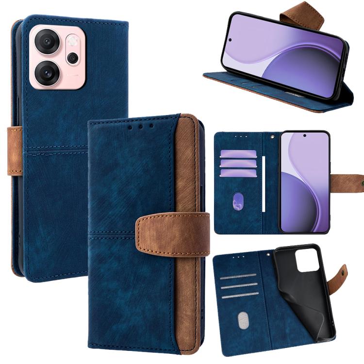 For OPPO Reno14 F 5G Color Stitching Skin Feel Leather RFID Blocking Phone Case(Blue)
For OPPO Reno14 F 5G Color Stitching Skin Feel Leather RFID Blocking Phone Case(Blue)