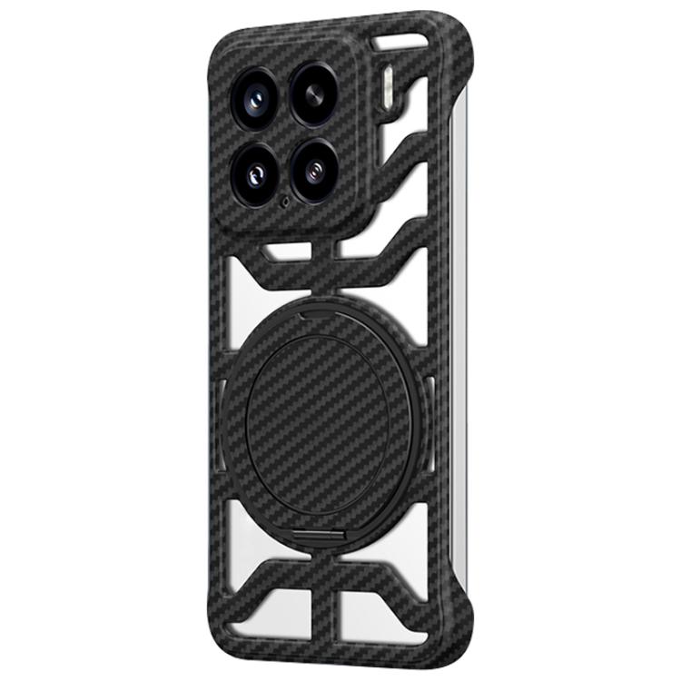 For Xiaomi 15 Hollow Carbon Fiber Rotating Bracket MagSafe Phone Case(Black)
For Xiaomi 15 Hollow Carbon Fiber Rotating Bracket MagSafe Phone Case(Black)