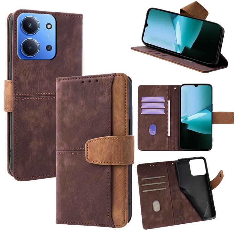 For Redmi 15C 5G / 4G EU 173mm Color Stitching Skin Feel Leather RFID Blocking Phone Case(Brown)
For Redmi 15C 5G / 4G EU 173mm Color Stitching Skin Feel Leather RFID Blocking Phone Case(Brown)