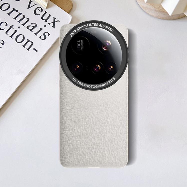 For Xiaomi 15 Ultra JSR Plain Leather Phone Case with Adapter Ring(White)
For Xiaomi 15 Ultra JSR Plain Leather Phone Case with Adapter Ring(White)