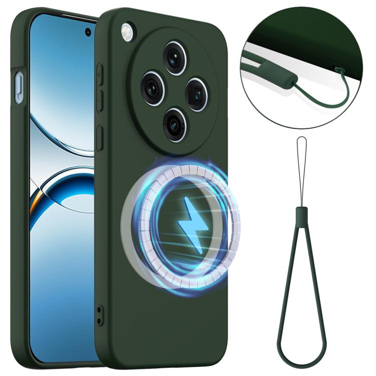 For OPPO Find X8 Shockproof Silicone Magsafe Phone Case(Dark Green)
For OPPO Find X8 Shockproof Silicone Magsafe Phone Case(Dark Green)