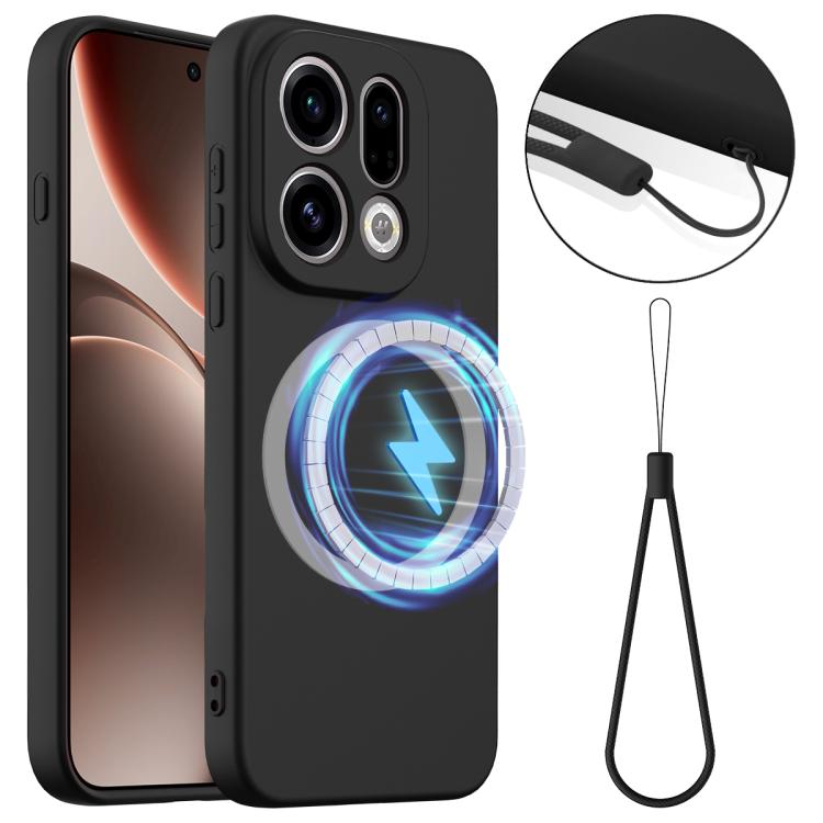 For OPPO Find X9 Shockproof Silicone Magsafe Phone Case(Black)
For OPPO Find X9 Shockproof Silicone Magsafe Phone Case(Black)