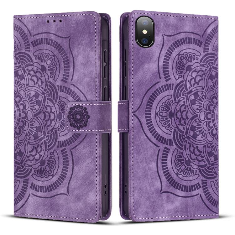 For iPhone X / XS Mandala Embossed Retro Frosted Leather Phone Case(Purple)
For iPhone X / XS Mandala Embossed Retro Frosted Leather Phone Case(Purple)