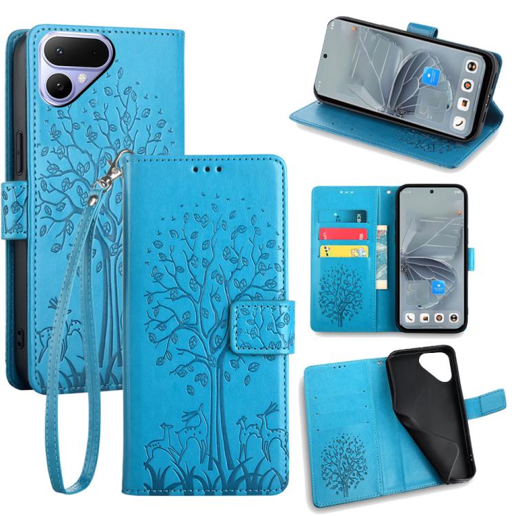 For Tecno Pova Curve 2 5G Tree & Deer Embossed Leather Phone Case(Blue)
For Tecno Pova Curve 2 5G Tree & Deer Embossed Leather Phone Case(Blue)