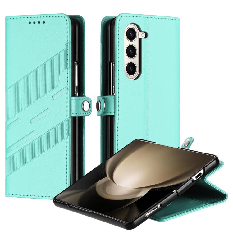 For Samsung Galaxy Z Fold5 5G Embossed Multi-functional Wallet Retro Leather Phone Case(Mint Green)
For Samsung Galaxy Z Fold5 5G Embossed Multi-functional Wallet Retro Leather Phone Case(Mint Green)