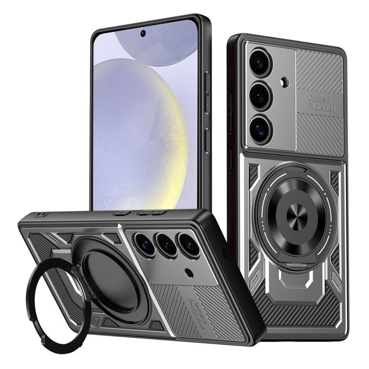 For Samsung Galaxy S25 / S24 5G Armor Rotating Holder MagSafe Phone Case(Grey)
For Samsung Galaxy S25 / S24 5G Armor Rotating Holder MagSafe Phone Case(Grey)
