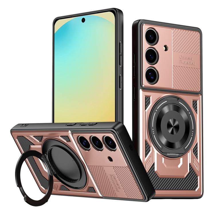 For Samsung Galaxy S24 FE 5G Armor Rotating Holder MagSafe Phone Case(Rose Gold)
For Samsung Galaxy S24 FE 5G Armor Rotating Holder MagSafe Phone Case(Rose Gold)