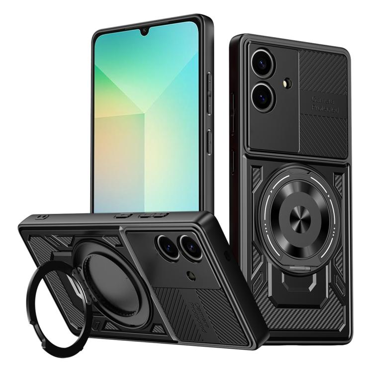 For Samsung Galaxy A06 5G / 4G Armor Rotating Holder MagSafe Phone Case(Black)
For Samsung Galaxy A06 5G / 4G Armor Rotating Holder MagSafe Phone Case(Black)