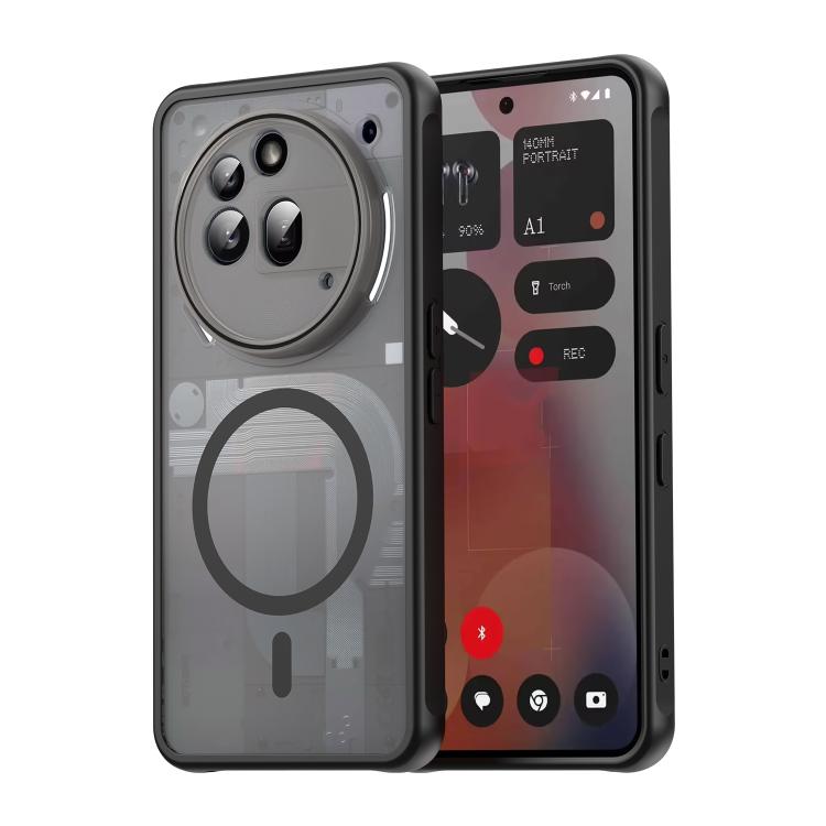 For Nothing Phone 3a Pro Fan Dun Series TPU Hybrid PC Frosted Magsafe Phone Case(Black) 
For Nothing Phone 3a Pro Fan Dun Series TPU Hybrid PC Frosted Magsafe Phone Case(Black)