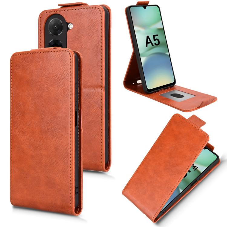 For Xiaomi Poco C71 / Redmi A5 4G 171.7mm Magnetic Vertical Flip Leather Phone Case with Buckle(Brown)
For Xiaomi Poco C71 / Redmi A5 4G 171.7mm Magnetic Vertical Flip Leather Phone Case with Buckle(Brown)