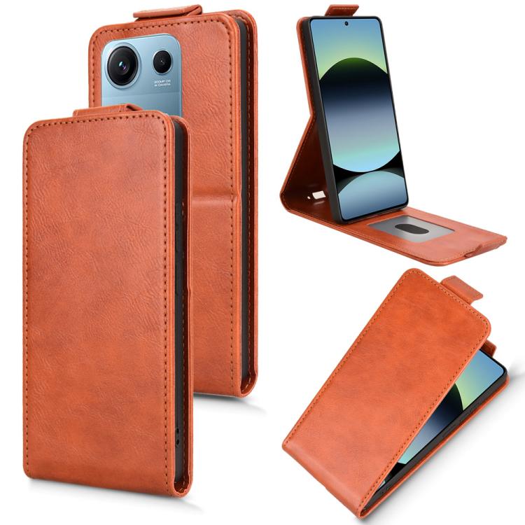 For Redmi Note 14S / Note 13 Pro 4G Magnetic Vertical Flip Leather Phone Case with Buckle(Brown)
For Redmi Note 14S / Note 13 Pro 4G Magnetic Vertical Flip Leather Phone Case with Buckle(Brown)
