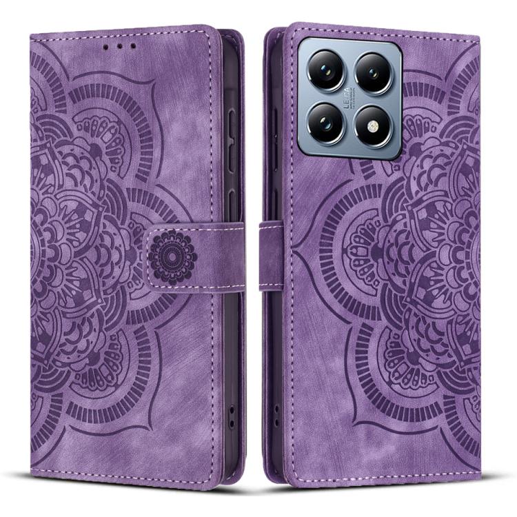 For Xiaomi 14T Pro Mandala Embossed Retro Frosted Leather Phone Case(Purple)
For Xiaomi 14T Pro Mandala Embossed Retro Frosted Leather Phone Case(Purple)