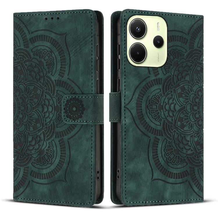 For Redmi Note 14 4G 164.84mm Mandala Embossed Retro Frosted Leather Phone Case(Green)
For Redmi Note 14 4G 164.84mm Mandala Embossed Retro Frosted Leather Phone Case(Green)