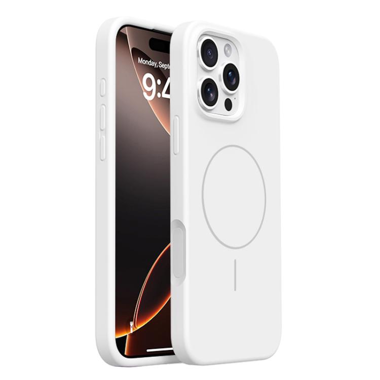 For iPhone 16 Pro Integrated Button Liquid Silicone Phone MagSafe Case(Gravel White)
For iPhone 16 Pro Integrated Button Liquid Silicone Phone MagSafe Case(Gravel White)