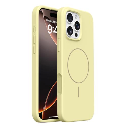 For iPhone 16 Pro Integrated Button Liquid Silicone Phone MagSafe Case(Cream Yellow)
For iPhone 16 Pro Integrated Button Liquid Silicone Phone MagSafe Case(Cream Yellow)