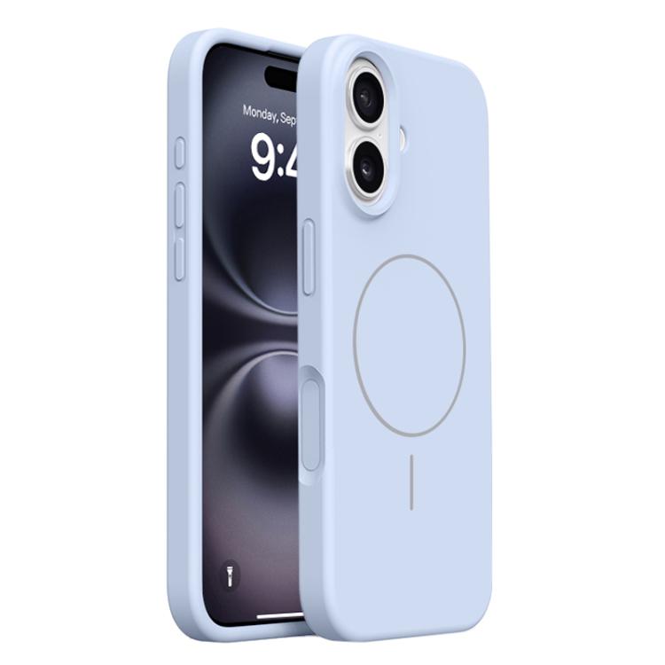 For iPhone 16 Integrated Button Liquid Silicone Phone MagSafe Case(Cloud Blue)
For iPhone 16 Integrated Button Liquid Silicone Phone MagSafe Case(Cloud Blue)