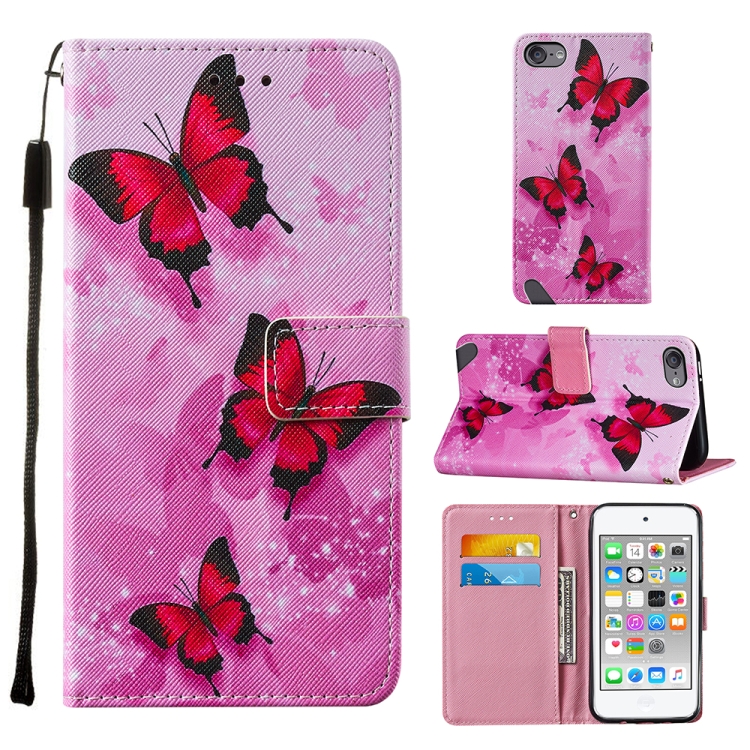 For iPod Touch 7 / 6 / 5 Cross Texture Painting Pattern Horizontal Flip Leather Case with Holder & Card Slots & Wallet & Lanyard(Pink Butterfly)
For iPod Touch 7 / 6 / 5 Cross Texture Painting Pattern Horizontal Flip Leather Case with Holder & Card Slots & Wallet & Lanyard(Pink Butterfly)