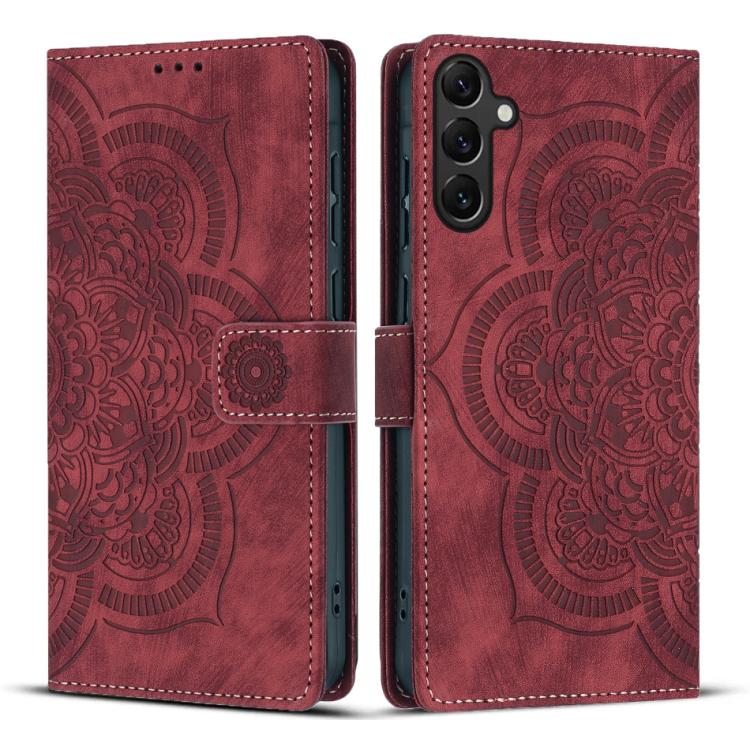 For Samsung Galaxy S25+ 5G Mandala Embossed Retro Frosted Leather Phone Case(Red)
For Samsung Galaxy S25+ 5G Mandala Embossed Retro Frosted Leather Phone Case(Red)