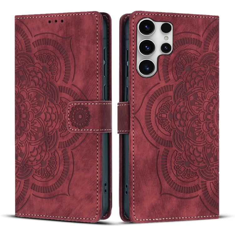 For Samsung Galaxy S25 Ultra 5G Mandala Embossed Retro Frosted Leather Phone Case(Red)
For Samsung Galaxy S25 Ultra 5G Mandala Embossed Retro Frosted Leather Phone Case(Red)