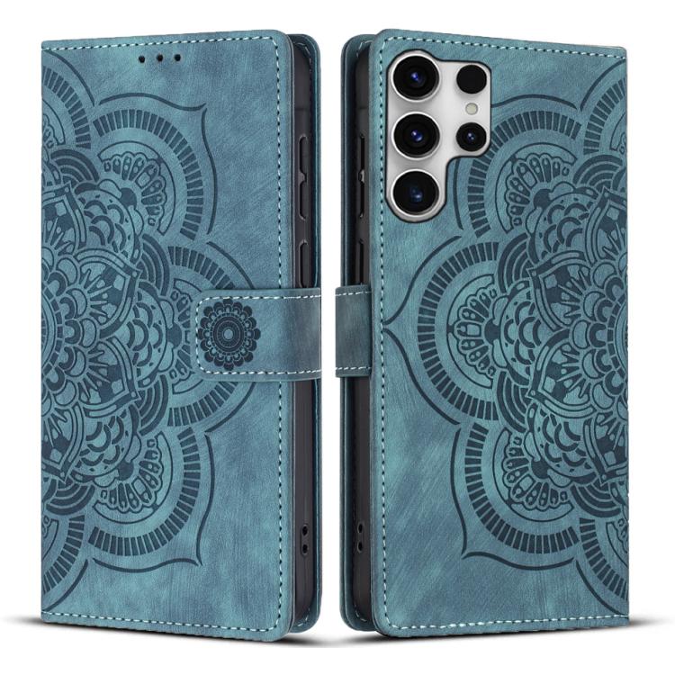 For Samsung Galaxy S25 Ultra 5G Mandala Embossed Retro Frosted Leather Phone Case(Blue)
For Samsung Galaxy S25 Ultra 5G Mandala Embossed Retro Frosted Leather Phone Case(Blue)