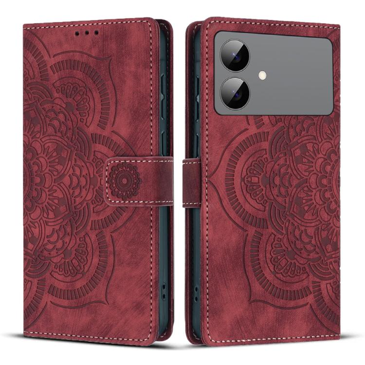 For Samsung Galaxy S26 Edge 5G Mandala Embossed Retro Frosted Leather Phone Case(Red)
For Samsung Galaxy S26 Edge 5G Mandala Embossed Retro Frosted Leather Phone Case(Red)
