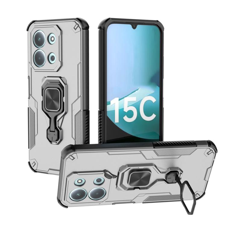 For Redmi 15C 5G / 4G EU 173mm Metal Kickstand TPU Hybrid PC Phone Case(Grey)
For Redmi 15C 5G / 4G EU 173mm Metal Kickstand TPU Hybrid PC Phone Case(Grey)