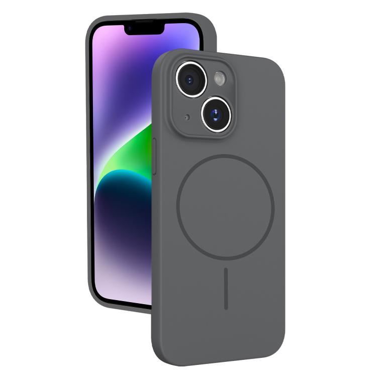 For iPhone 14 Thin Circle MagSafe Fine Hole Liquid Silicone Phone Case(Dark Grey)
For iPhone 14 Thin Circle MagSafe Fine Hole Liquid Silicone Phone Case(Dark Grey)