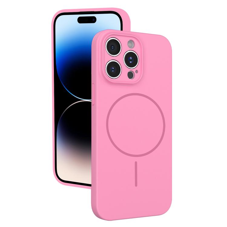 For iPhone 14 Pro Thin Circle MagSafe Fine Hole Liquid Silicone Phone Case(Rose Pink)
For iPhone 14 Pro Thin Circle MagSafe Fine Hole Liquid Silicone Phone Case(Rose Pink)