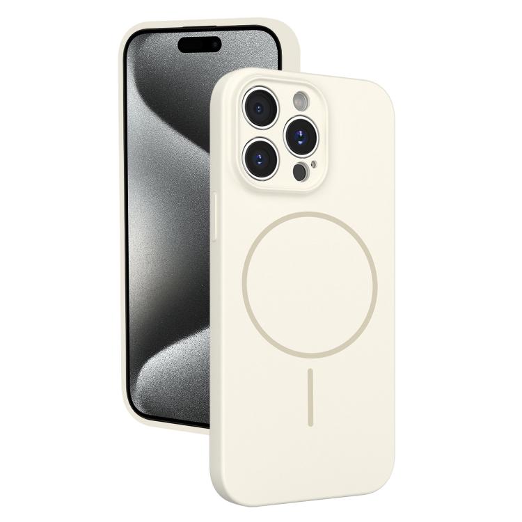 For iPhone 15 Pro Max Thin Circle MagSafe Fine Hole Liquid Silicone Phone Case(White)
For iPhone 15 Pro Max Thin Circle MagSafe Fine Hole Liquid Silicone Phone Case(White)