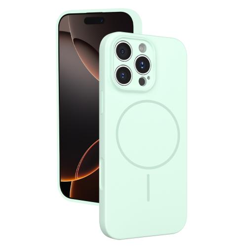 For iPhone 16 Pro Thin Circle MagSafe Fine Hole Liquid Silicone Phone Case(Mint Green)
For iPhone 16 Pro Thin Circle MagSafe Fine Hole Liquid Silicone Phone Case(Mint Green)