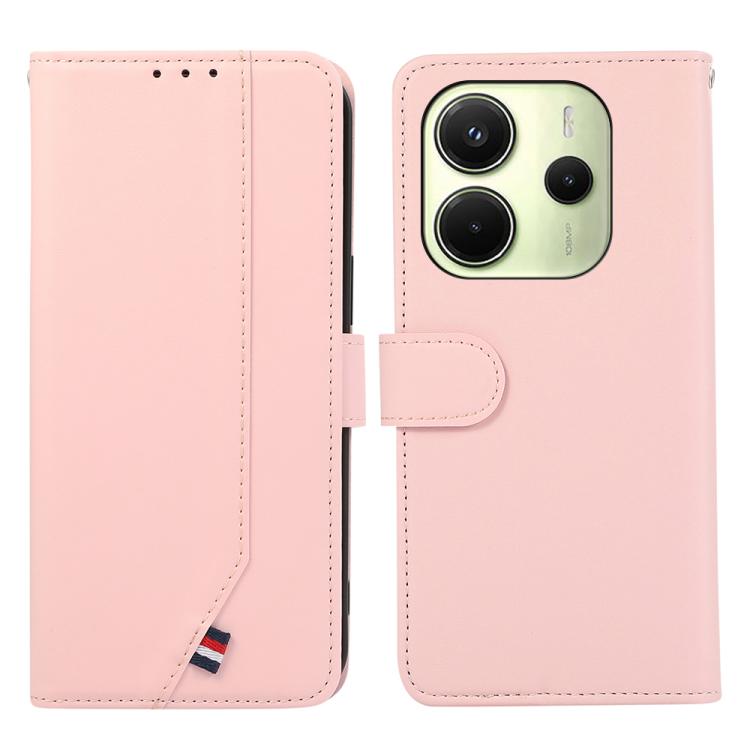 For Redmi Note 14 4G 164.84mm ABEEL Delicate Texture Splicing RFID Leather Phone Case(Pink)
For Redmi Note 14 4G 164.84mm ABEEL Delicate Texture Splicing RFID Leather Phone Case(Pink)
