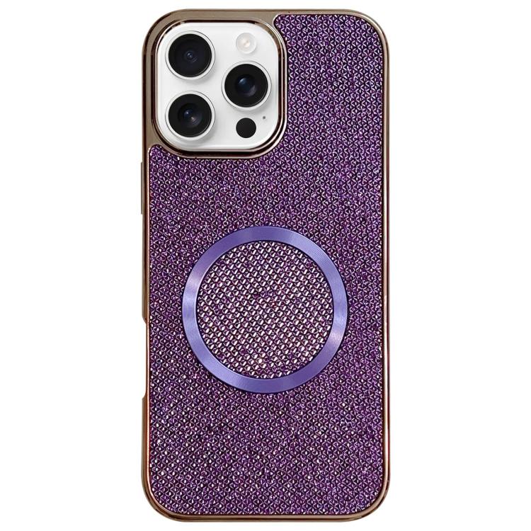 For iPhone 16 Pro Max Electroplating PC Glitter Grain MagSafe Phone Case(Purple)
For iPhone 16 Pro Max Electroplating PC Glitter Grain MagSafe Phone Case(Purple)