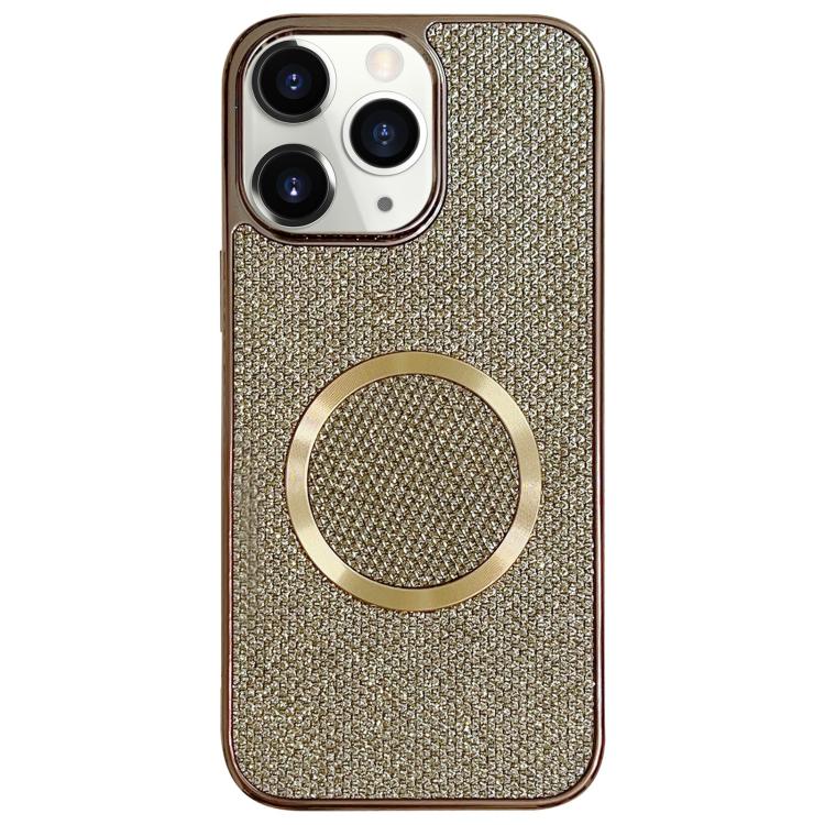 For iPhone 11 Pro Max Electroplating PC Glitter Grain MagSafe Phone Case(Gold)
For iPhone 11 Pro Max Electroplating PC Glitter Grain MagSafe Phone Case(Gold)