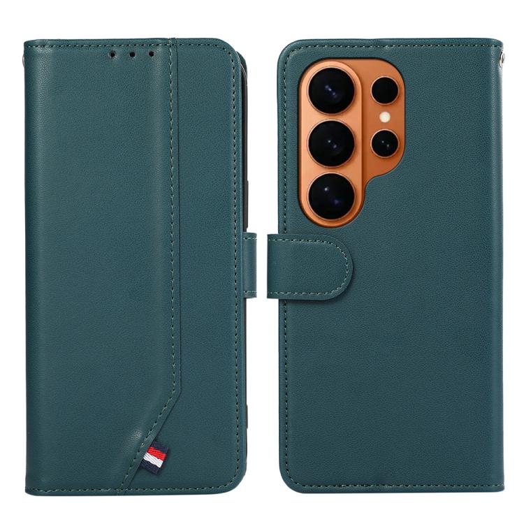 For Samsung Galaxy S26 Ultra 5G ABEEL Delicate Texture Splicing RFID Leather Phone Case(Green)
For Samsung Galaxy S26 Ultra 5G ABEEL Delicate Texture Splicing RFID Leather Phone Case(Green)