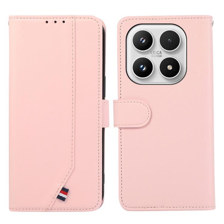 For Xiaomi 17 ABEEL Delicate Texture Splicing RFID Leather Phone Case(Pink)
For Xiaomi 17 ABEEL Delicate Texture Splicing RFID Leather Phone Case(Pink)