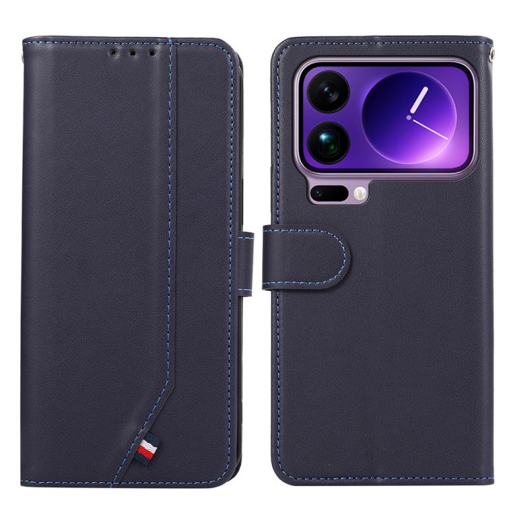 For Xiaomi 17 Pro ABEEL Delicate Texture Splicing RFID Leather Phone Case(Blue)
For Xiaomi 17 Pro ABEEL Delicate Texture Splicing RFID Leather Phone Case(Blue)