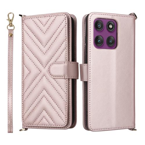 For Motorola Edge 60 Pro Multifunctional 6-Card Slots Leather Phone Case with Wrist Strap(Pink)
For Motorola Edge 60 Pro Multifunctional 6-Card Slots Leather Phone Case with Wrist Strap(Pink)