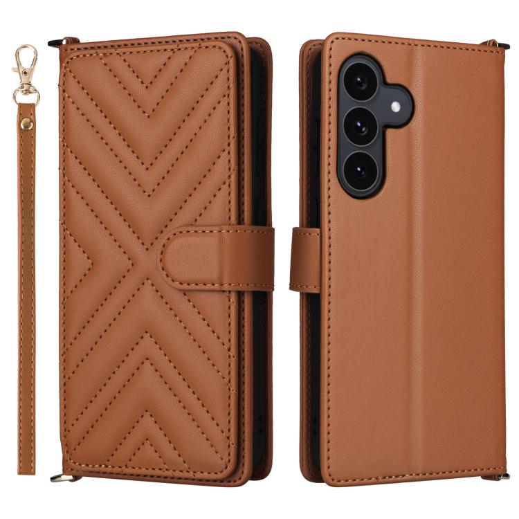 For Samsung Galaxy S25 FE 5G Multifunctional 6-Card Slots Leather Phone Case with Wrist Strap(Brown)
For Samsung Galaxy S25 FE 5G Multifunctional 6-Card Slots Leather Phone Case with Wrist Strap(Brown)
