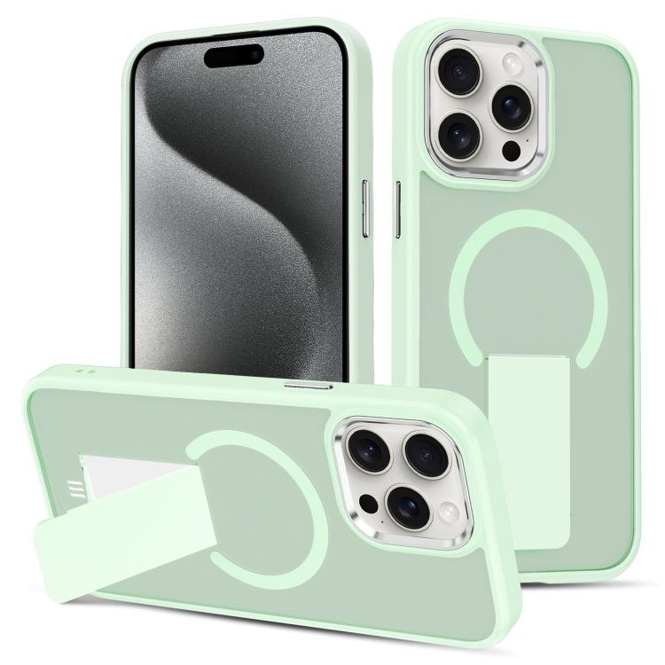 For iPhone 15 Pro Max Skin Feel Invisible Kickstand MagSafe Phone Case(Green)
For iPhone 15 Pro Max Skin Feel Invisible Kickstand MagSafe Phone Case(Green)