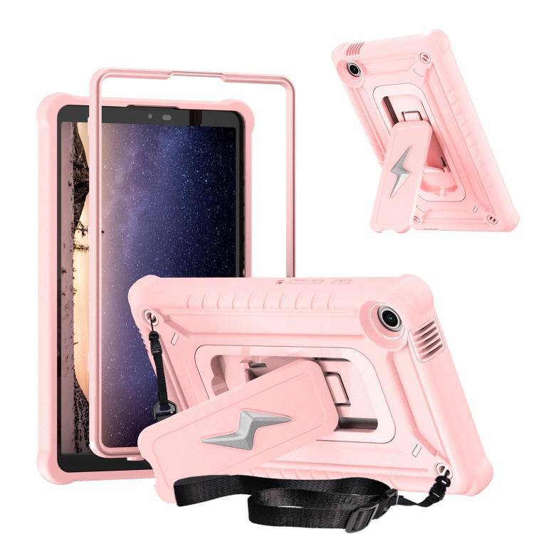 For Samsung Galaxy Tab A9 Armor Bolt Shape Holder Silicone Hybrid PC Tablet Case(Rose Gold)
For Samsung Galaxy Tab A9 Armor Bolt Shape Holder Silicone Hybrid PC Tablet Case(Rose Gold)